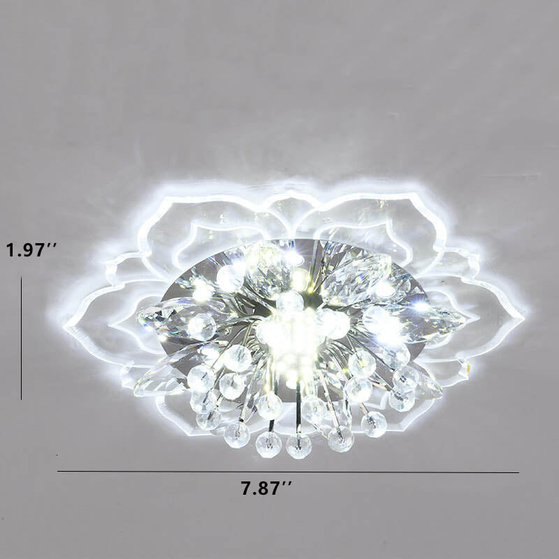 Floroux LED Crystal Ceiling Light | Flower Shape | Modern Design | Energy Saving | Decorative Lighting