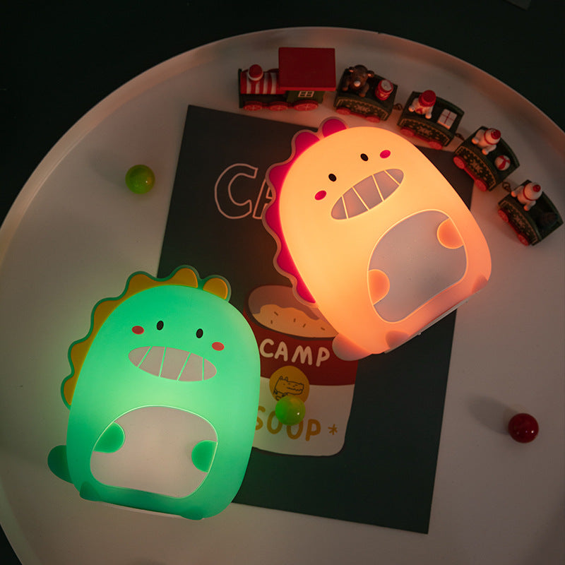 Lampe de nuit LED Dinosaure Happiges Squishy Silicone - Cadeau parfait pour les enfants et les filles
