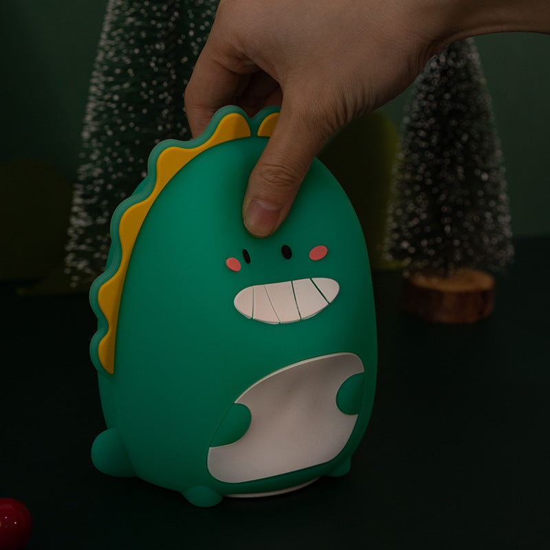 Lampe de nuit LED Dinosaure Happiges Squishy Silicone - Cadeau parfait pour les enfants et les filles