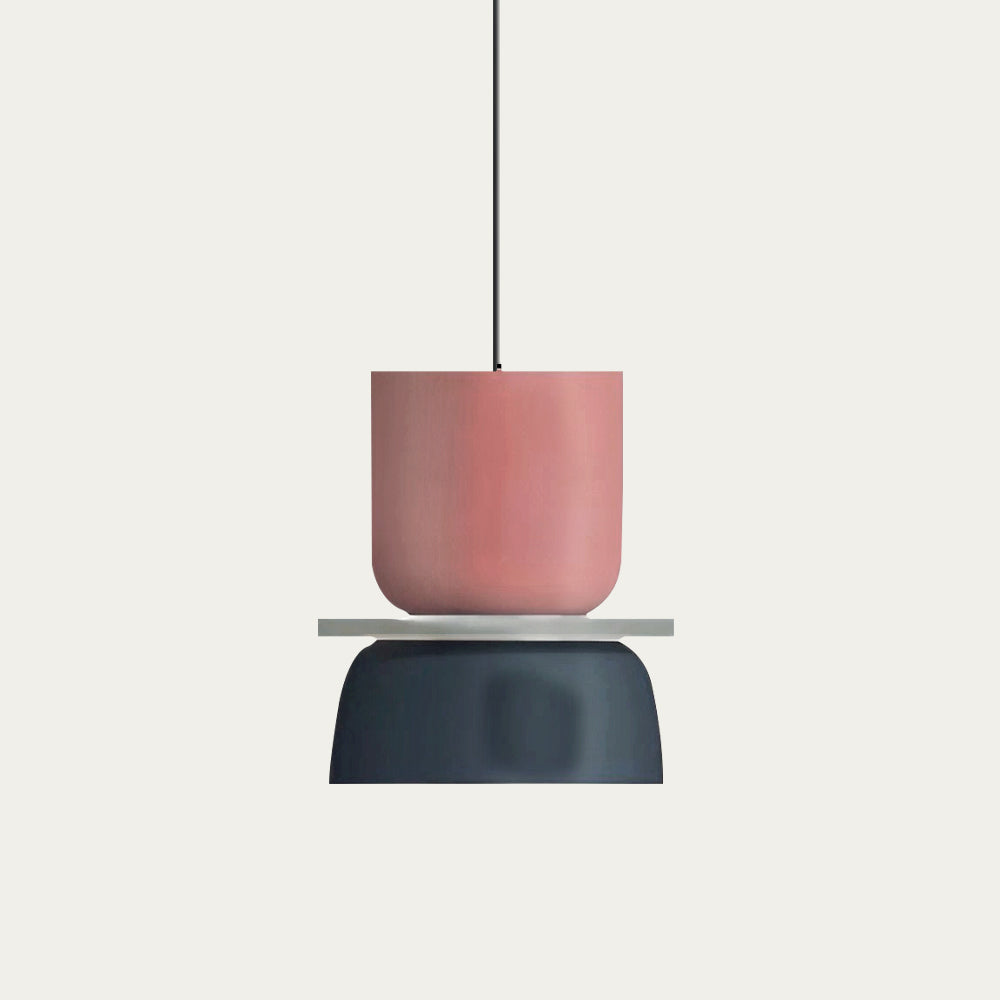 Floroux Luminaire Pendentif Scandinave à Blocs de Couleurs