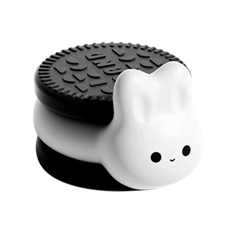 Lampe de nuit LED en silicone squishy Cookie Bunny - Cadeau parfait pour les enfants et les filles