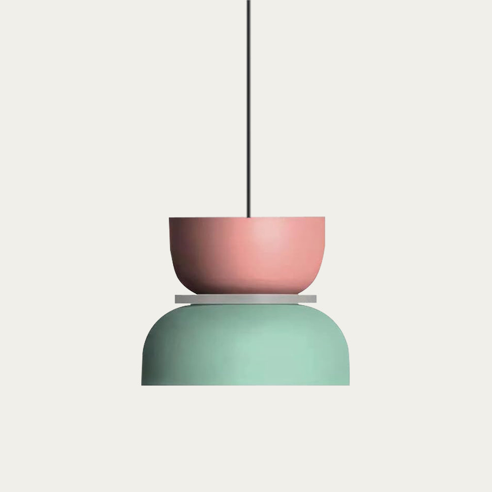 Floroux Luminaire Pendentif Scandinave à Blocs de Couleurs