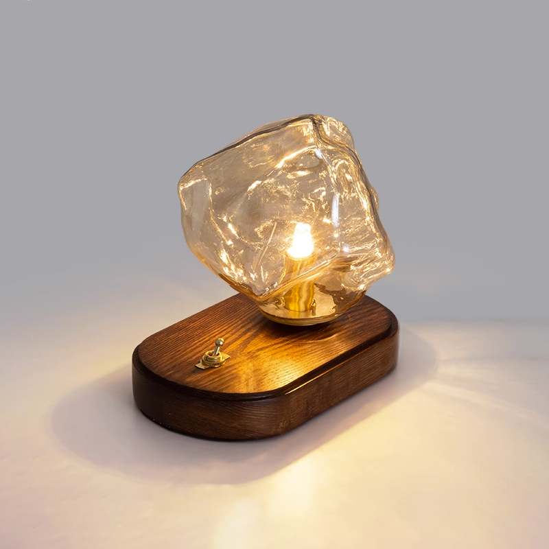 Lampe de table en verre Floroux