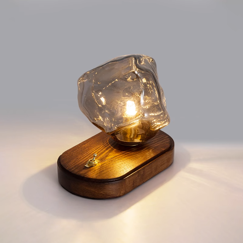 Lampe de table en verre Floroux