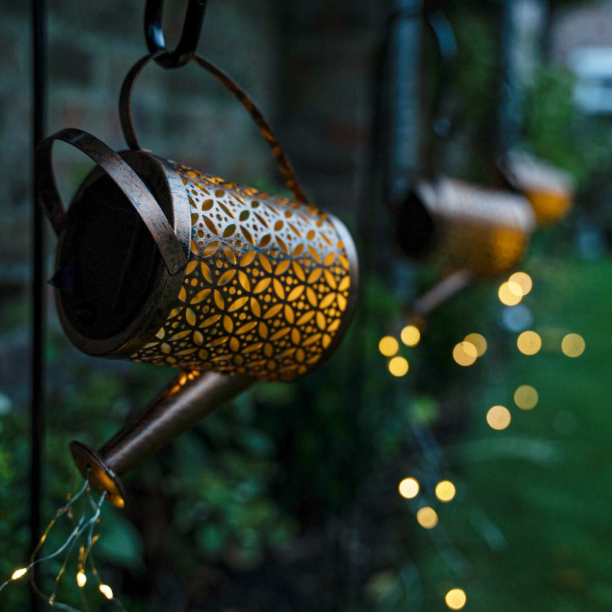 Floroux | Lampe de jardin LED créative et vintage en arrosoir