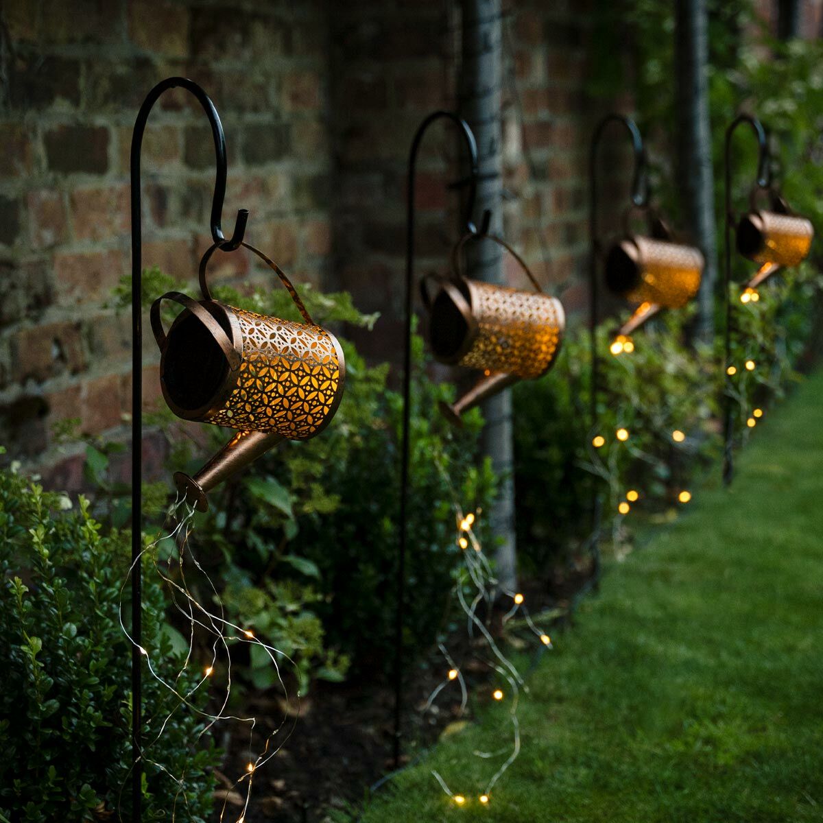 Floroux | Lampe de jardin LED créative et vintage en arrosoir