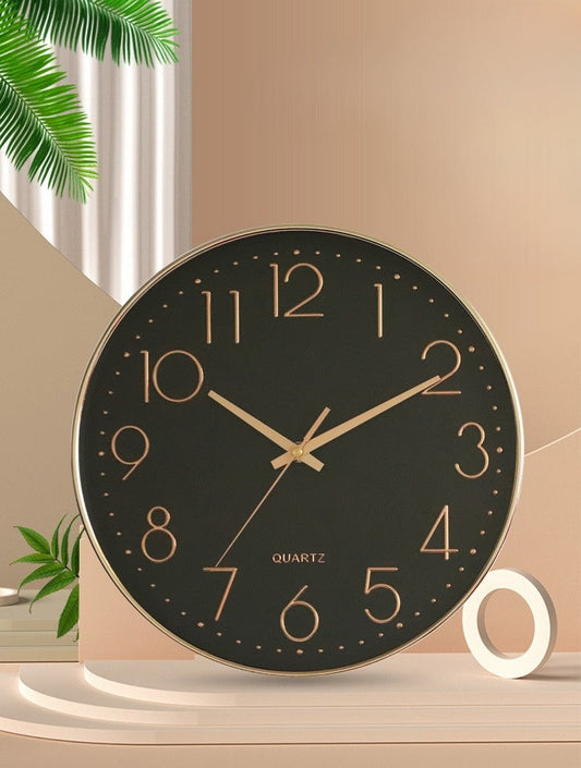 Horloge murale Floroux en or rose