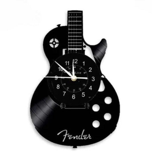 Horloge murale en vinyle de guitare - Apportez une touche musicale à votre espace