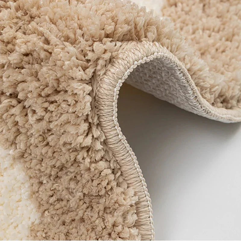 Tapis de bain doux avec un design géométrique