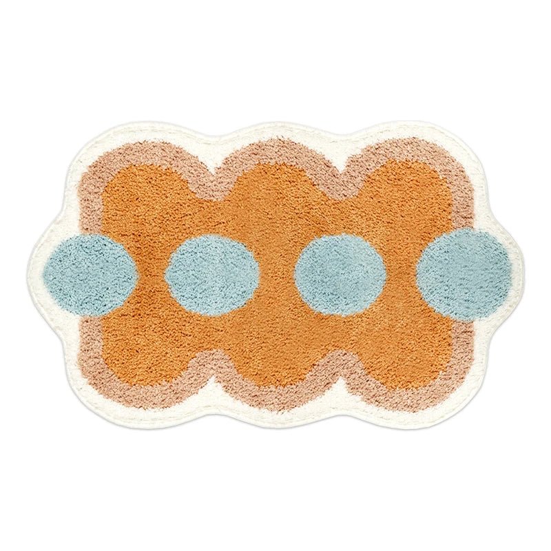 Tapis de bain doux avec un design géométrique