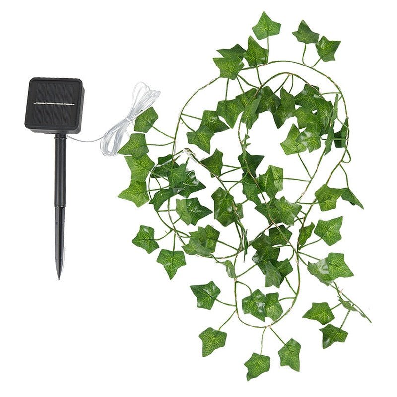 Guirlandes solaires Floroux Fée Luminaires Lierre | Étanche | Lampe d'ambiance LED pour jardin et balcon | Décor pour espaces extérieurs