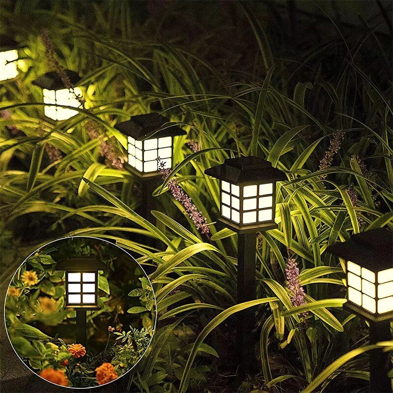 Floroux Lanternes de chemin de jardin LED | Éclairage solaire | Résistant aux intempéries | Énergétiquement efficient