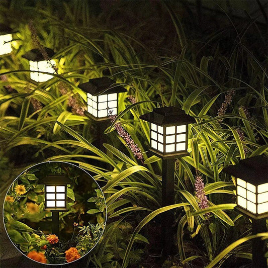 Floroux Lanternes de chemin de jardin LED | Éclairage solaire | Résistant aux intempéries | Énergétiquement efficient