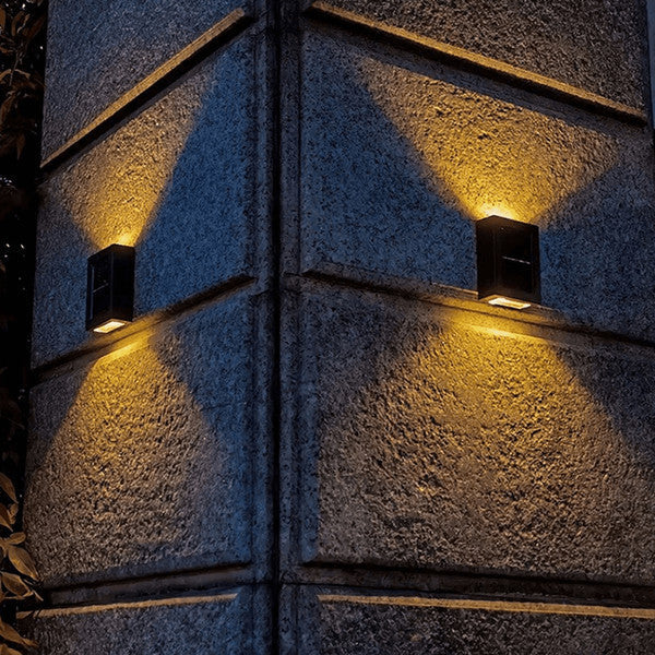 Lampes murales solaires LED sans fil Deluxe – Éclairage efficace pour vos murs extérieurs