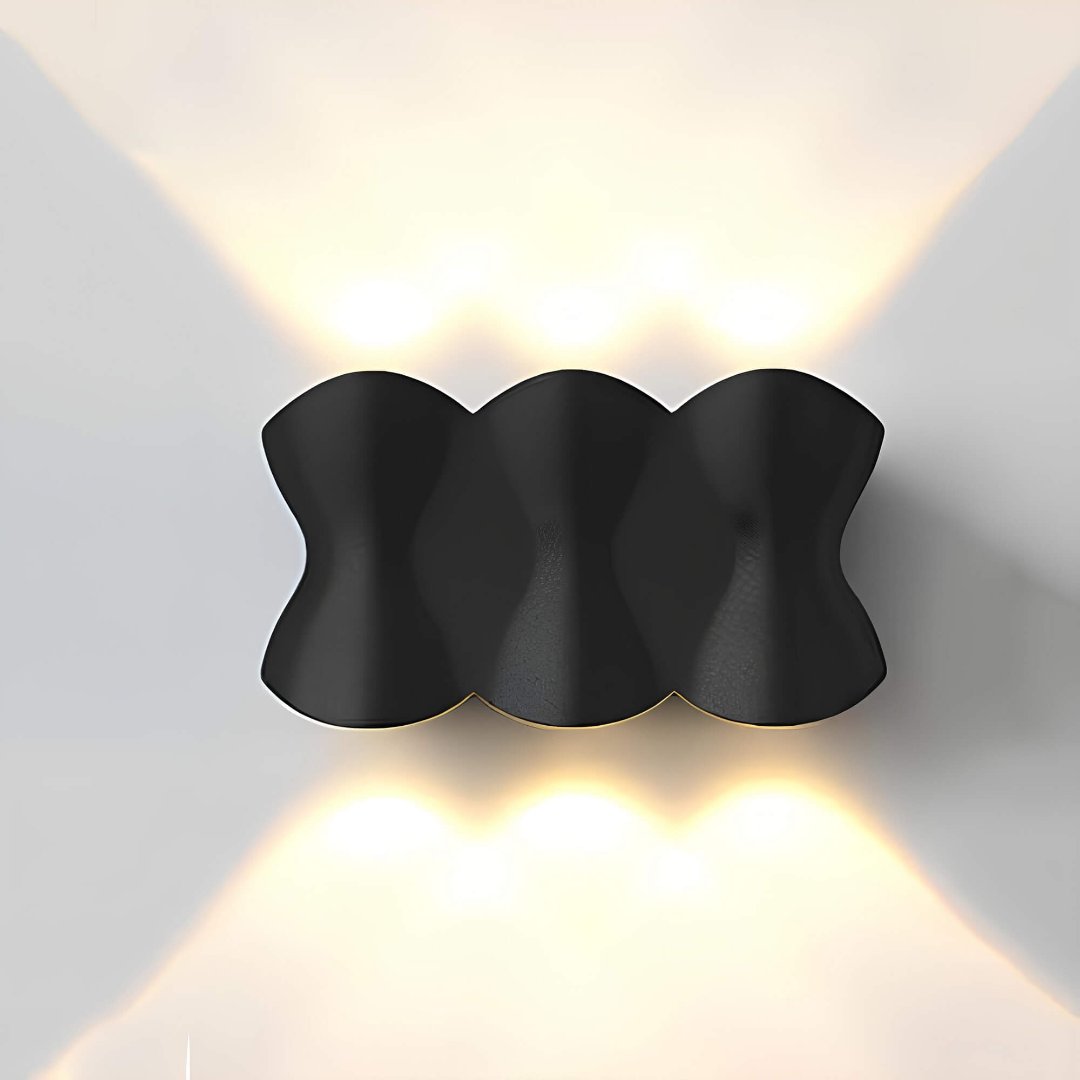 Floroux - Élégante lampe murale LED imperméable en aluminium pour des espaces extérieurs modernes