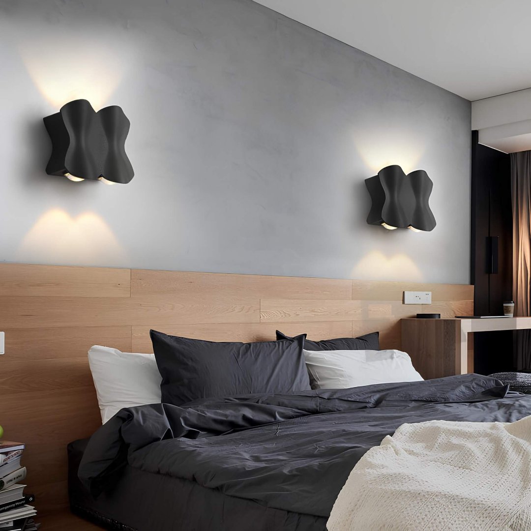 Floroux - Élégante lampe murale LED imperméable en aluminium pour des espaces extérieurs modernes
