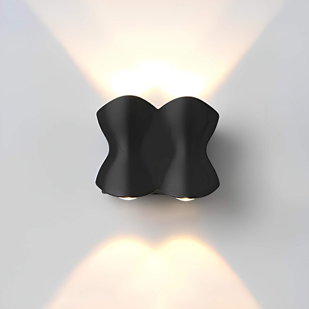 Floroux - Élégante lampe murale LED imperméable en aluminium pour des espaces extérieurs modernes