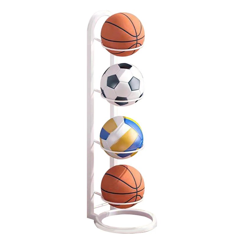 Étagère de rangement élégante pour ballons de sport | Organisateur amovible pour le garage