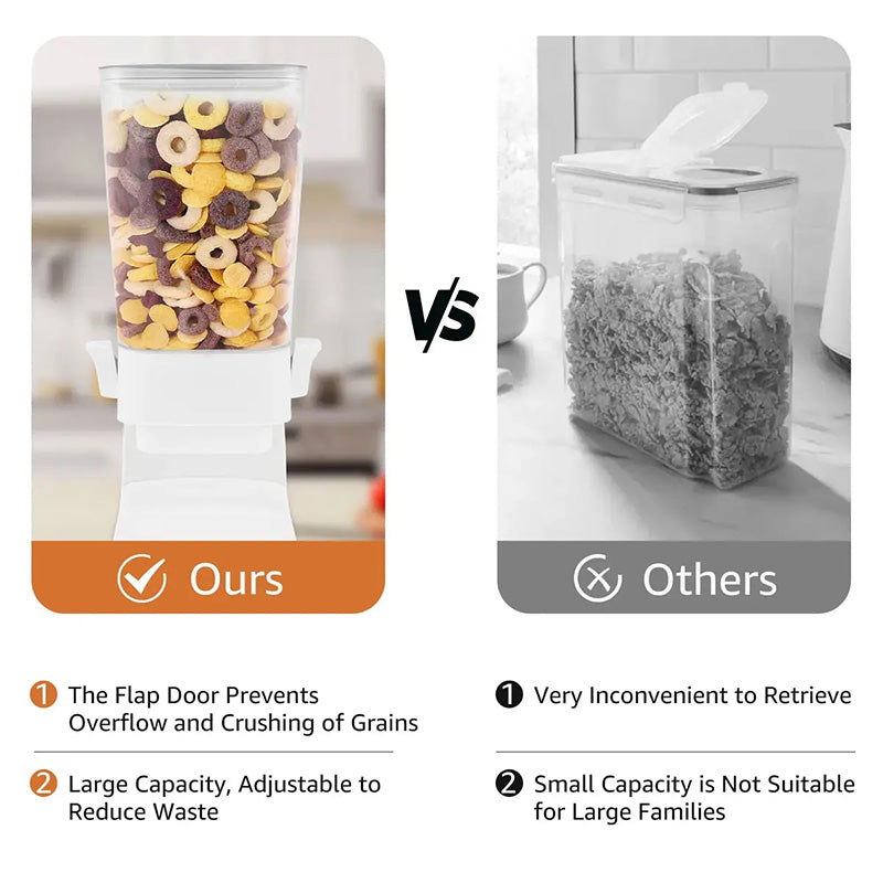 CerealKeeper - Distributeur de Céréales Élégant pour Cuisine