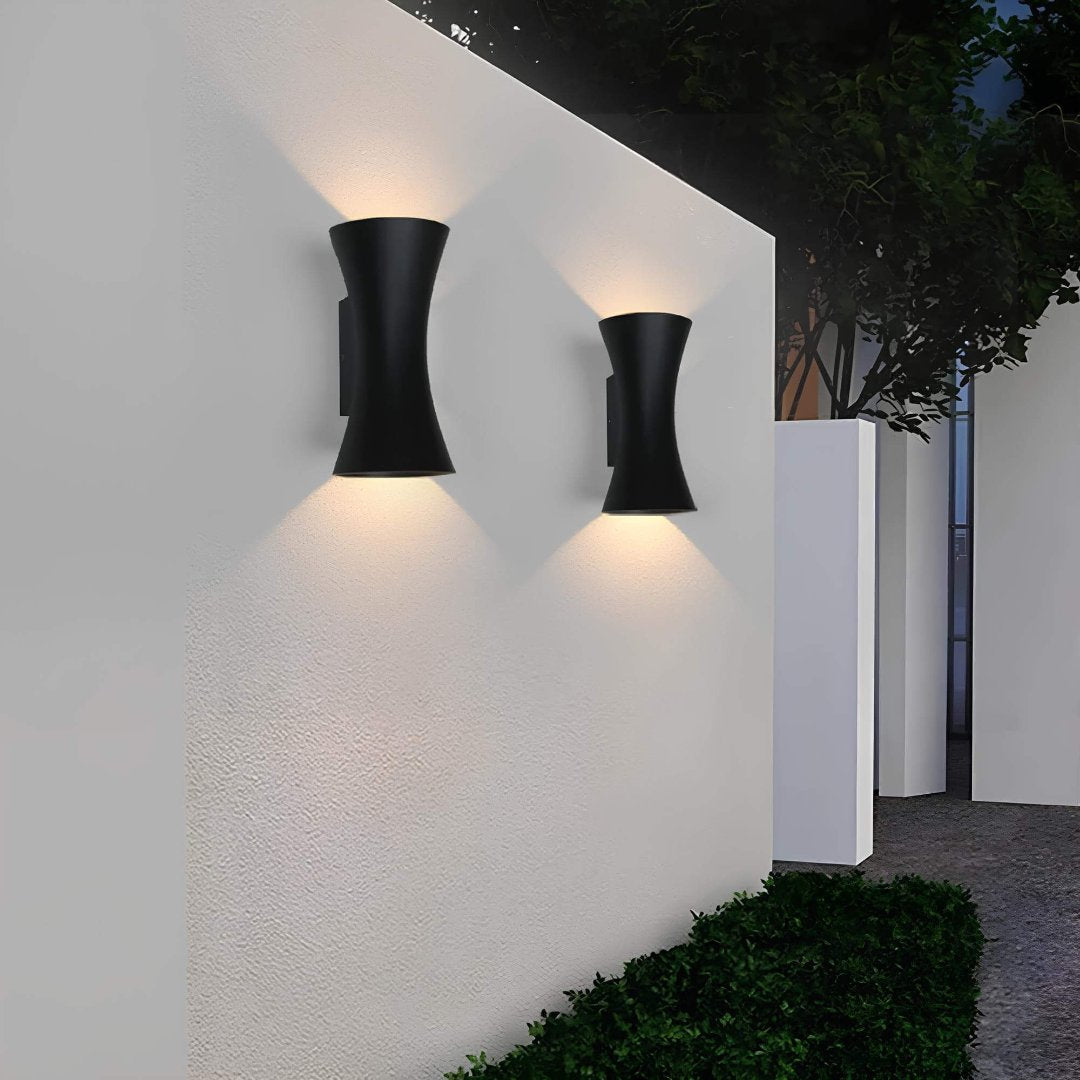 Floroux - Applique murale LED élégante en aluminium pour une utilisation extérieure