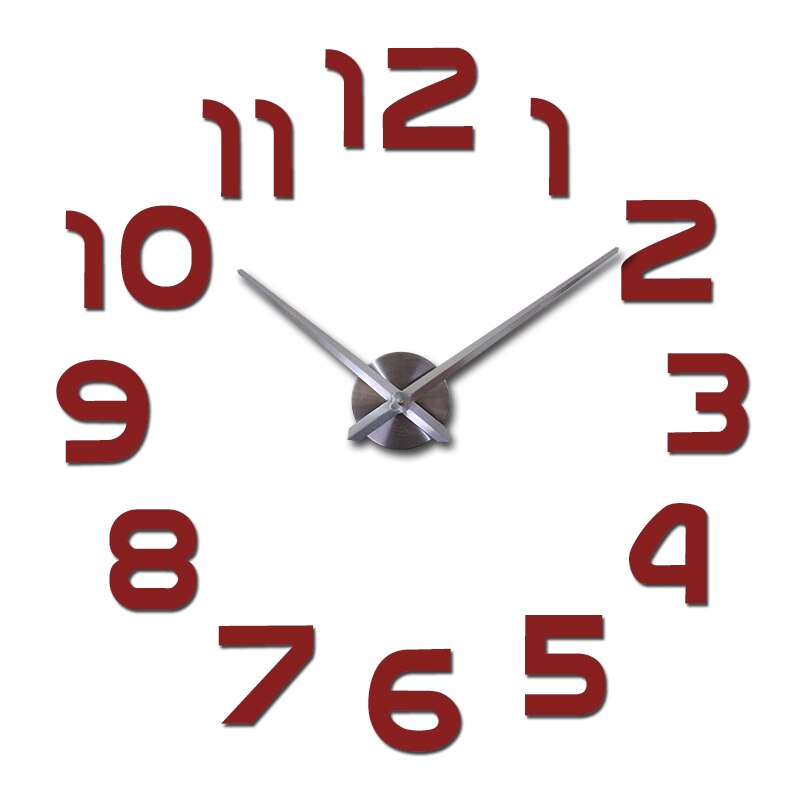 Horloge murale 3D en acrylique Floroux