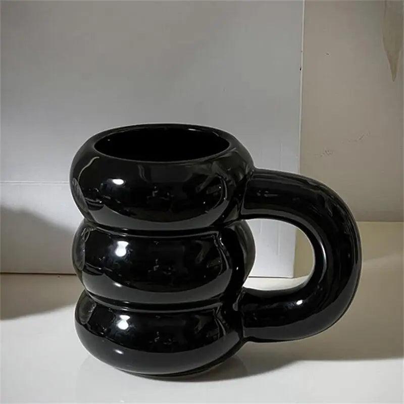 Tasse à café épaisse chunky avec anse │ Accessoires de cuisine en céramique