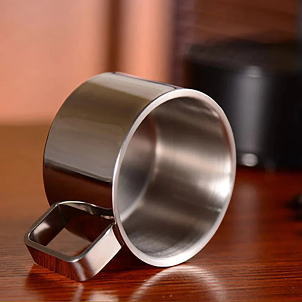 Ensemble de tasses à café en acier inoxydable trois pièces