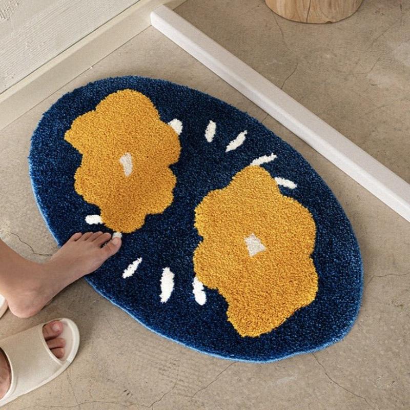Floroux | Tapis élégant antidérapant pour votre salle de bain