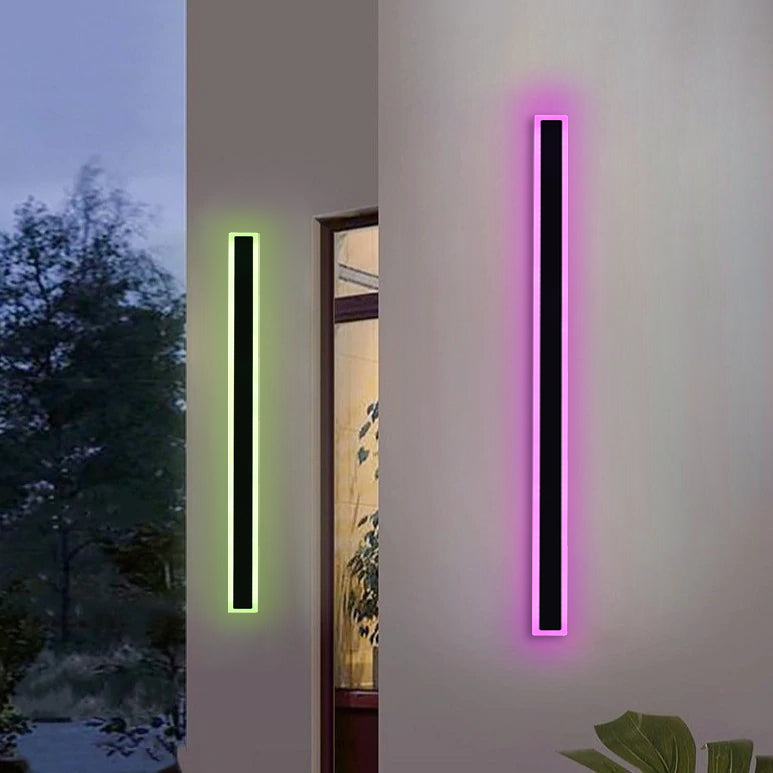 Immense RGB Linéaire Minimaliste Lumière Murale Extérieure