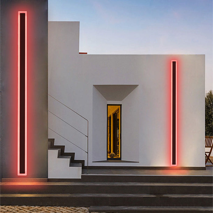 Immense RGB Linéaire Minimaliste Lumière Murale Extérieure