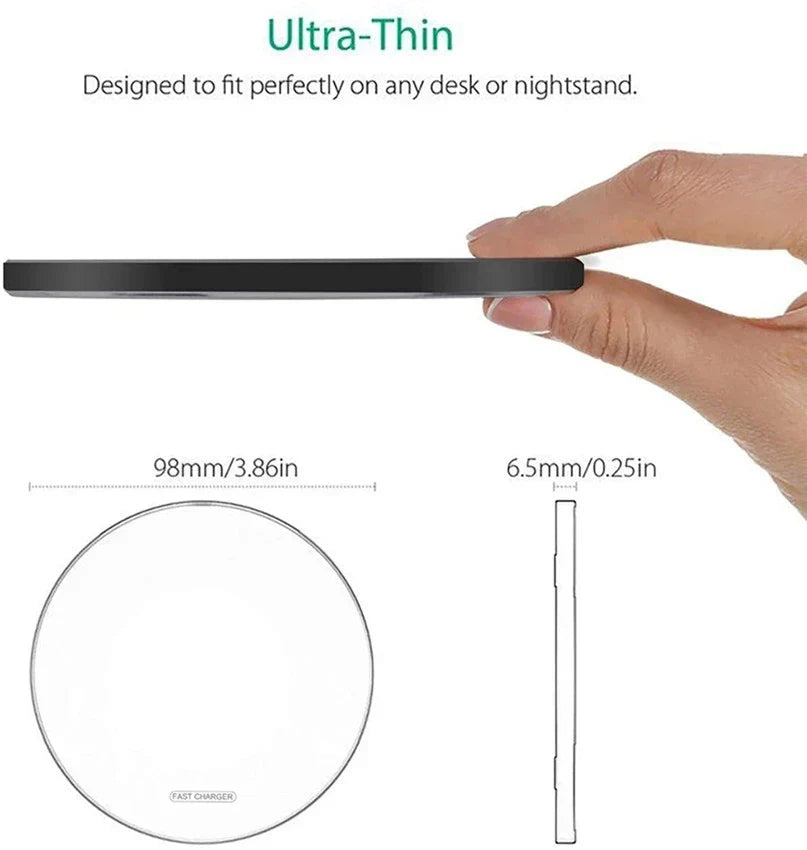 100W Pad de Chargement Magnétique Qi Sans Fil Rapide pour iPhone Samsung & Android
