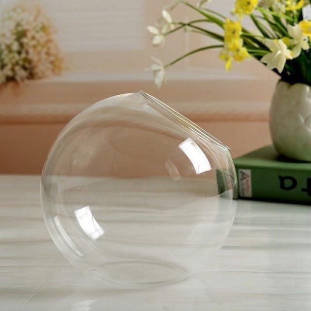 Floroux Hanging Glass Terrarium Vase | Decorative Glass Ball | Plant Container for Home & Office