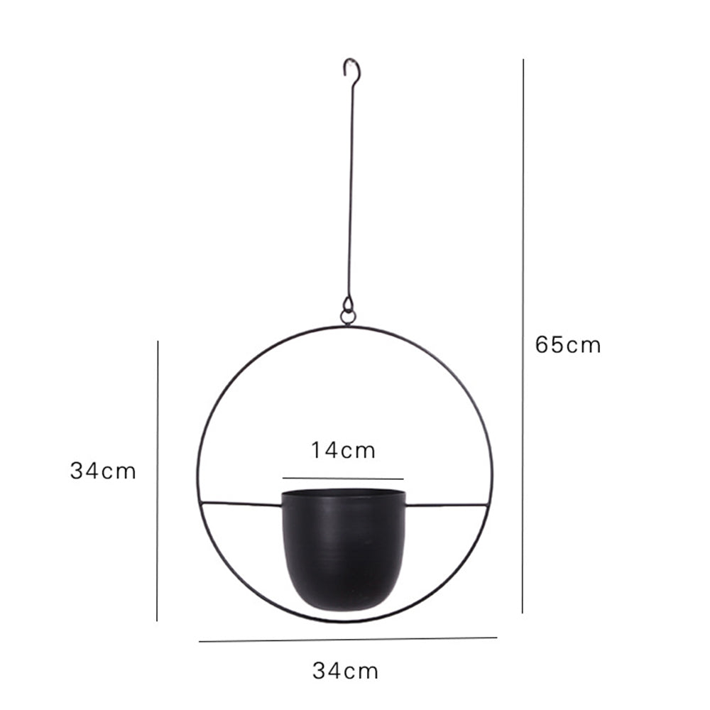 Hanging Flower Pot Floroux in Metal | Modern Plant Container | Indoor & Outdoor Decor | Space Saver & Stylish
