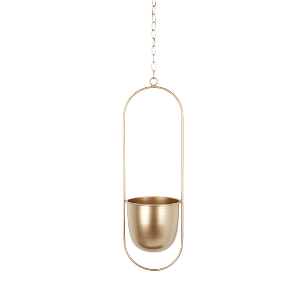 Hanging Flower Pot Floroux in Metal | Modern Plant Container | Indoor & Outdoor Decor | Space Saver & Stylish