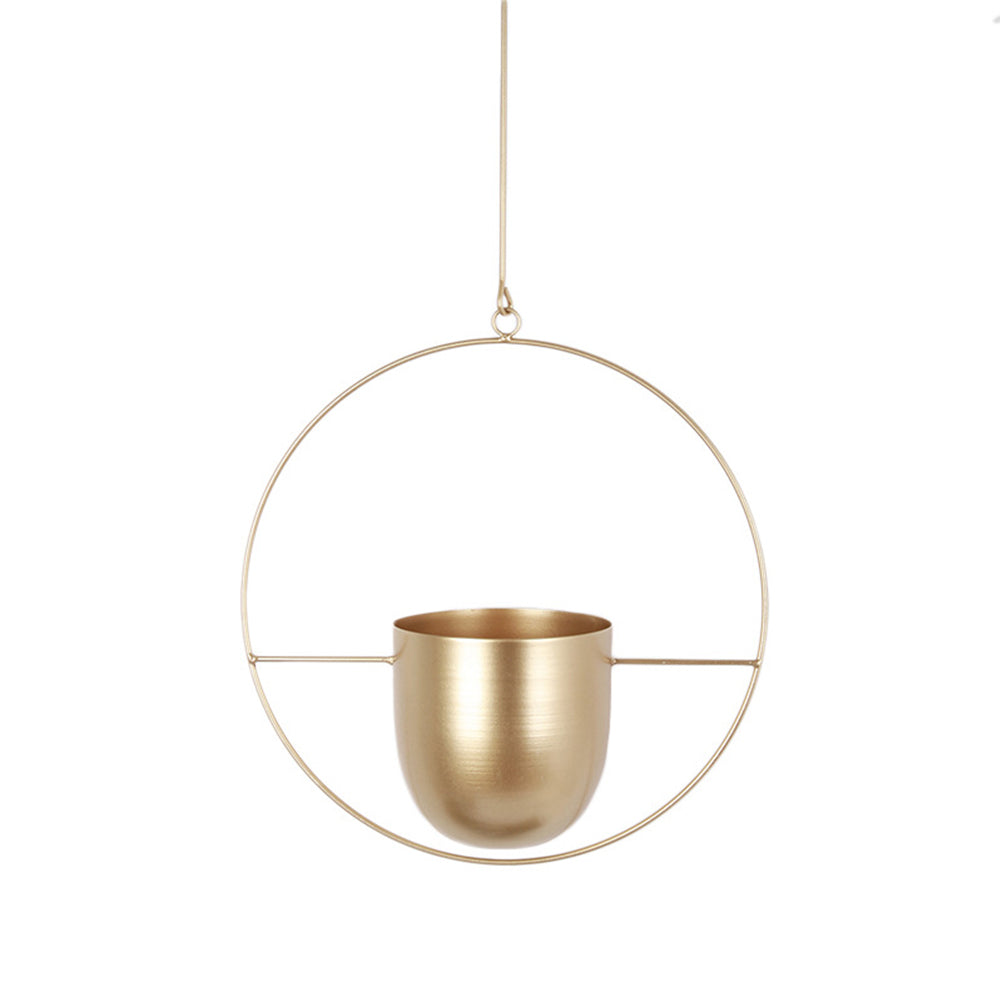 Hanging Flower Pot Floroux in Metal | Modern Plant Container | Indoor & Outdoor Decor | Space Saver & Stylish