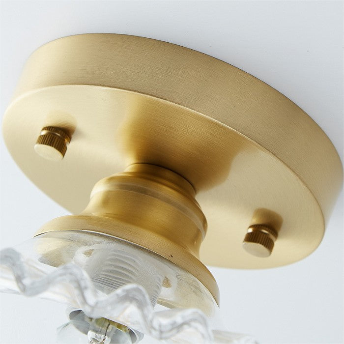 RetroRib™ – Vintage Ribbed Glass Ceiling Light