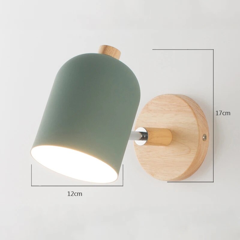 Floroux - Élégante lampe murale en bois pour un design de chambre chaleureux