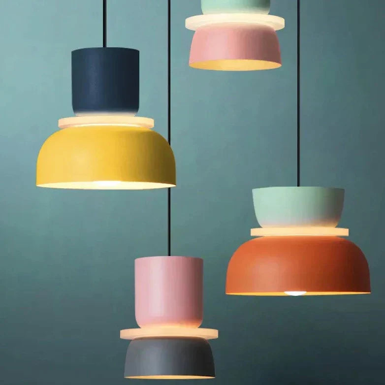 Floroux suspension | Suspension design nordique | Accent de couleur pour maison moderne