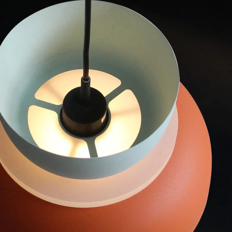 Floroux suspension | Suspension design nordique | Accent de couleur pour maison moderne