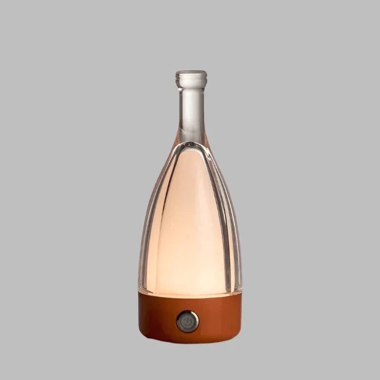 Floroux Decorative Rechargeable Night Lamp | Wine Bottle Design | Ambient LED Lighting | Wireless
