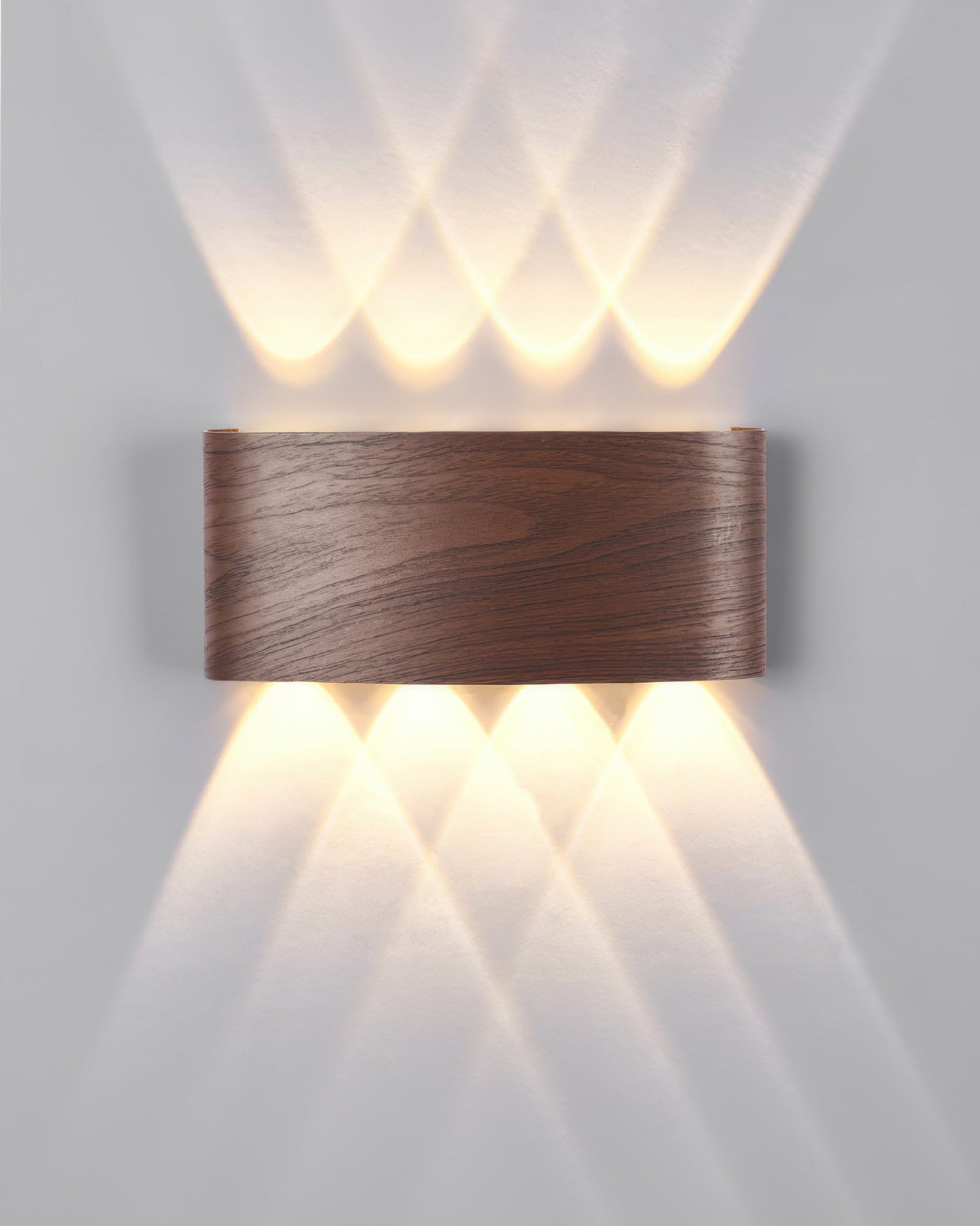 Lampe murale LED Lumina avec effet bois