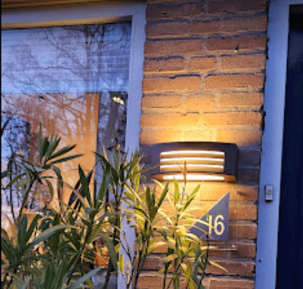 GardaOutdoor Light – Robuste Applique Murale Noire IP54