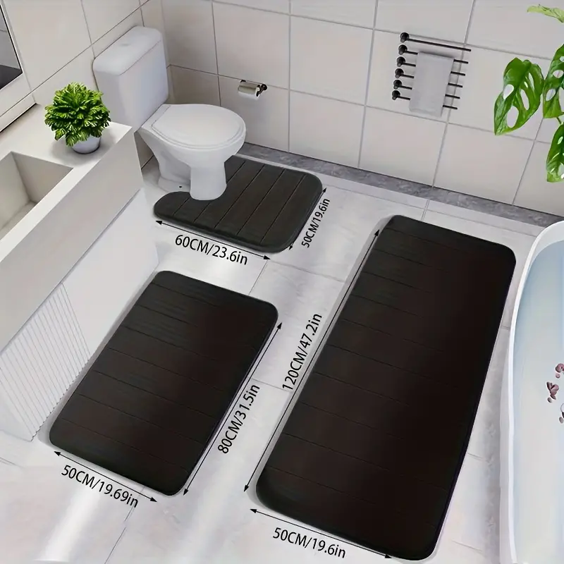 Floroux | Tapis de bain doux et antidérapants Set