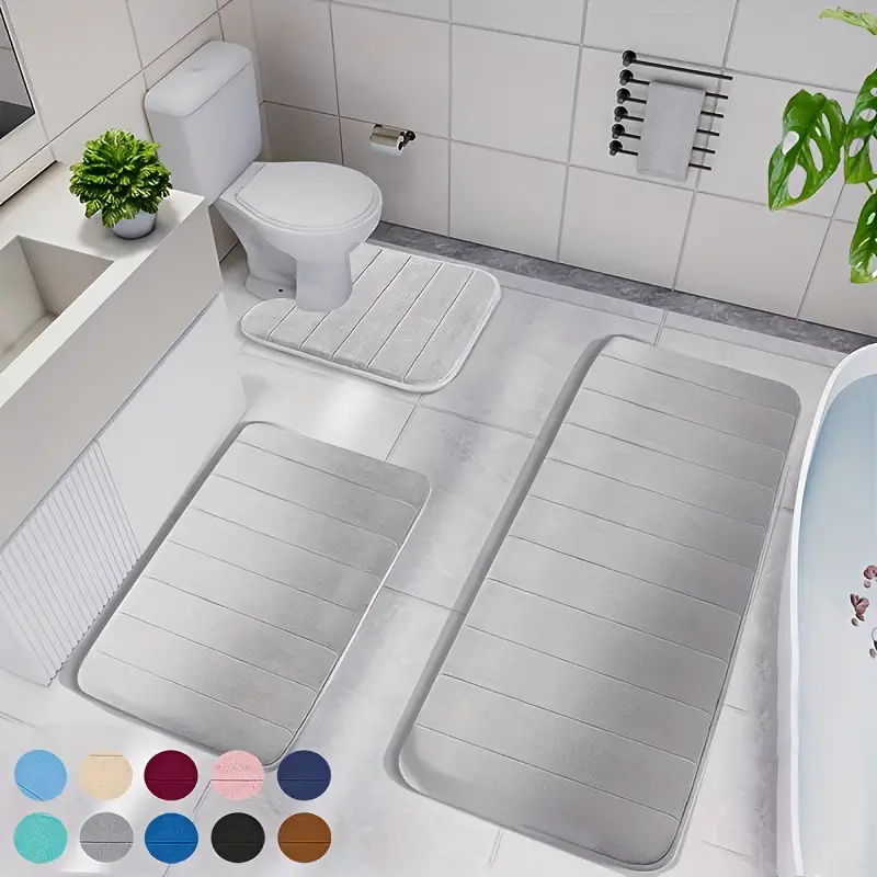 Floroux | Tapis de bain doux et antidérapants Set