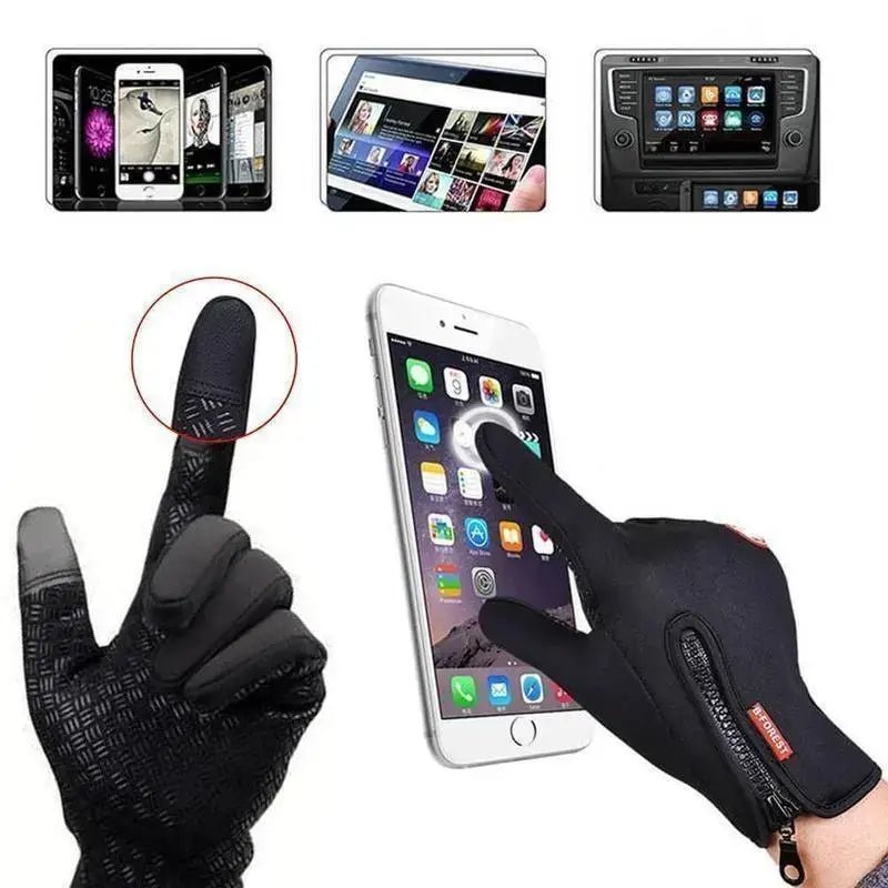 TouchéChaud – Gants d'hiver à écran tactile chauds avec antidérapant