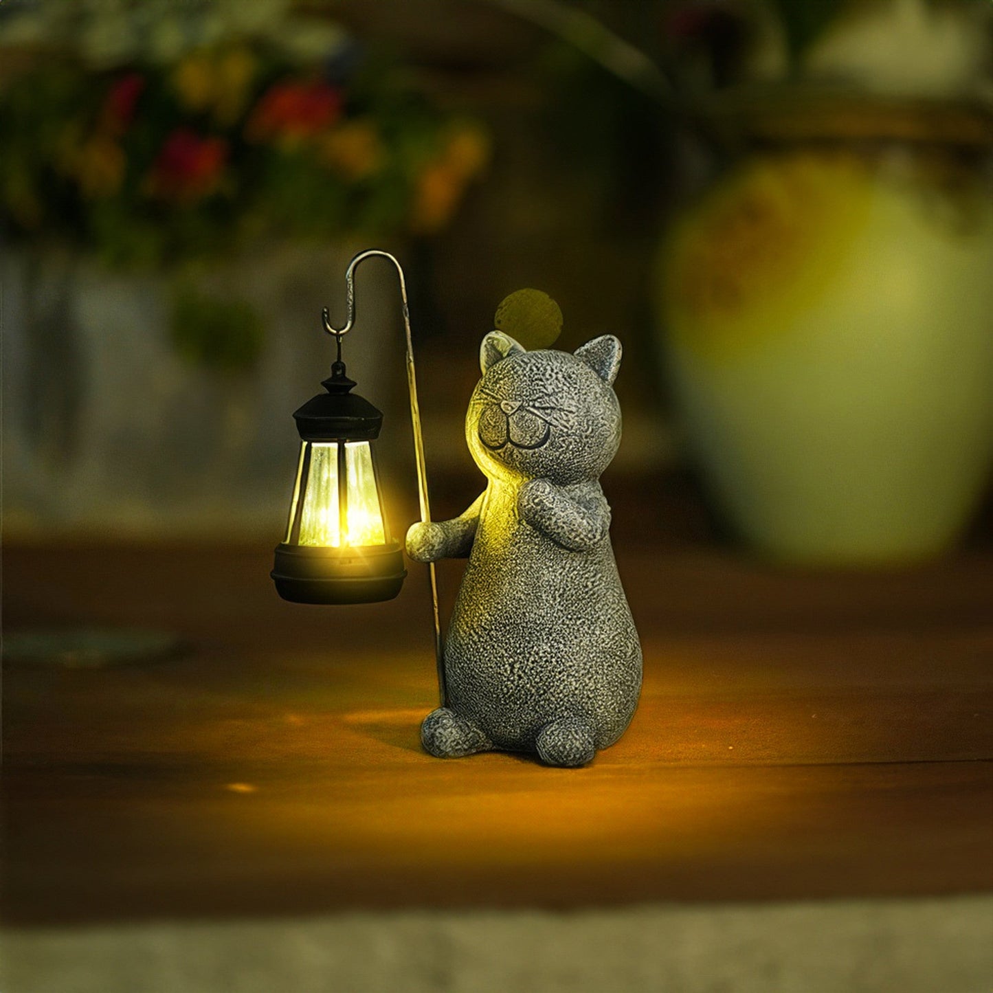 Illuminated cat figurine Floroux | Decorative LED light | Elegant cat lamp for the home