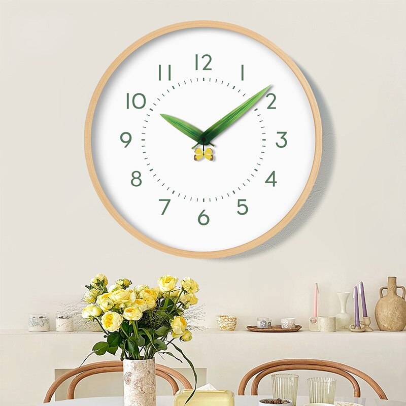 Horloge Perch KloK intemporel - Montre naturel chic avec oiseau et fleurs