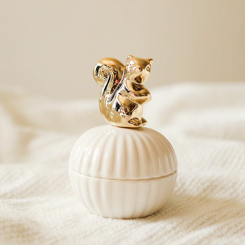Figurine d'animal Floroux avec poignées, outil de rangement en verre
