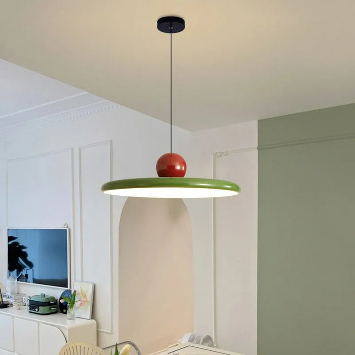 LumaVerre - Suspension en Verre Style Bauhaus avec Éclairage LED
