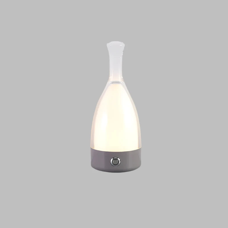 Floroux Decorative Rechargeable Night Lamp | Wine Bottle Design | Ambient LED Lighting | Wireless